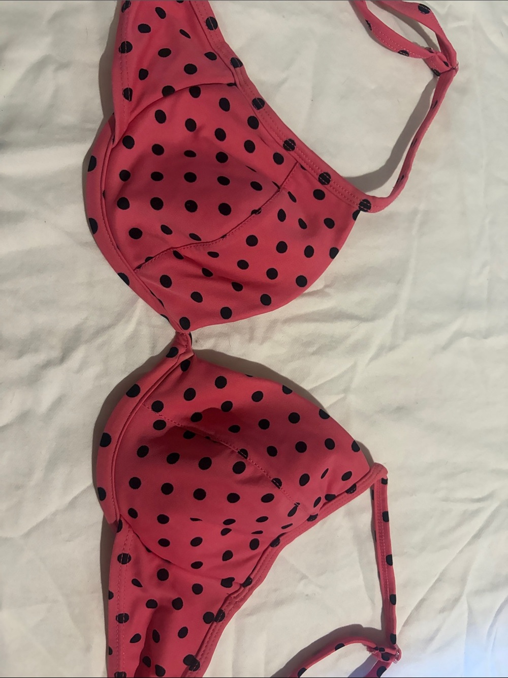 Women’s Swim Pink Polka Dot Bikini Top